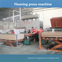 Parquet floor production line / wooden floor panel press machine